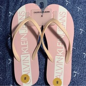 Calvin Klein Jeans Light Pink Flip Flops
